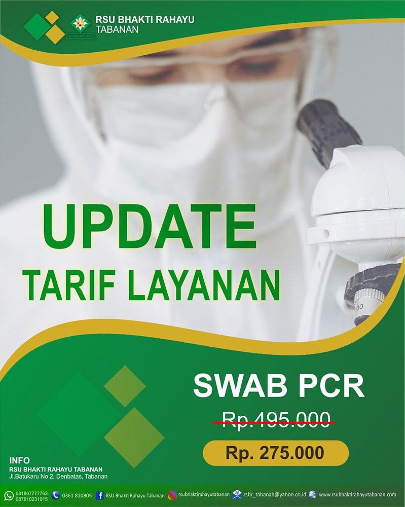 Harga Layanan Tes PCR RSU Bhakti Rahayu Tabanan